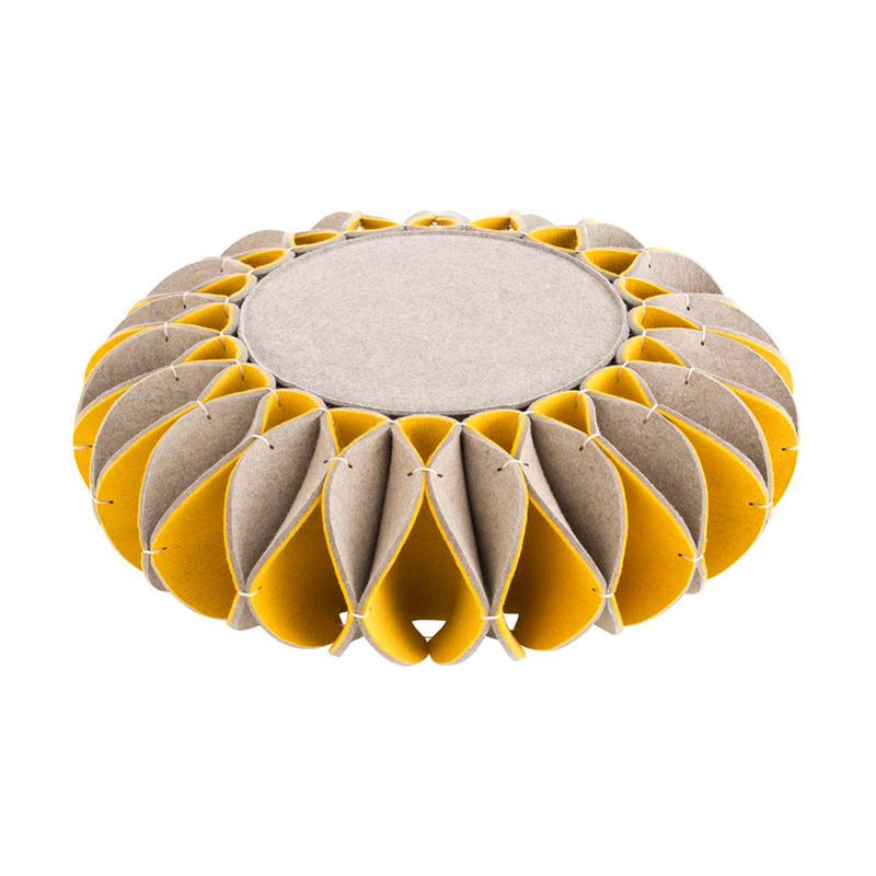 Ruff Low Pouf Pouf Gan Yellow 