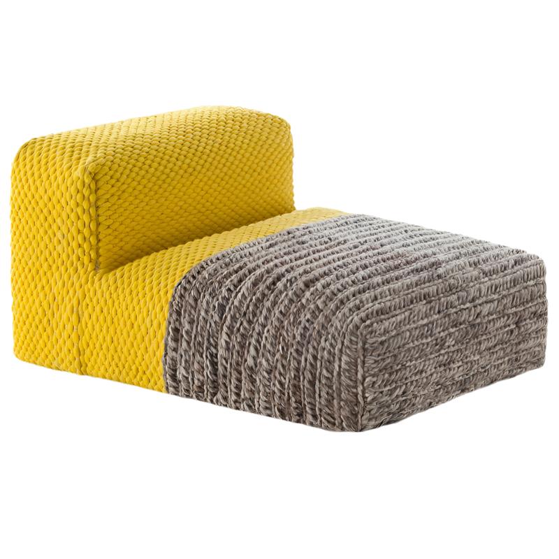 Mangas Space Plait Module modular lounge Gan Yellow 