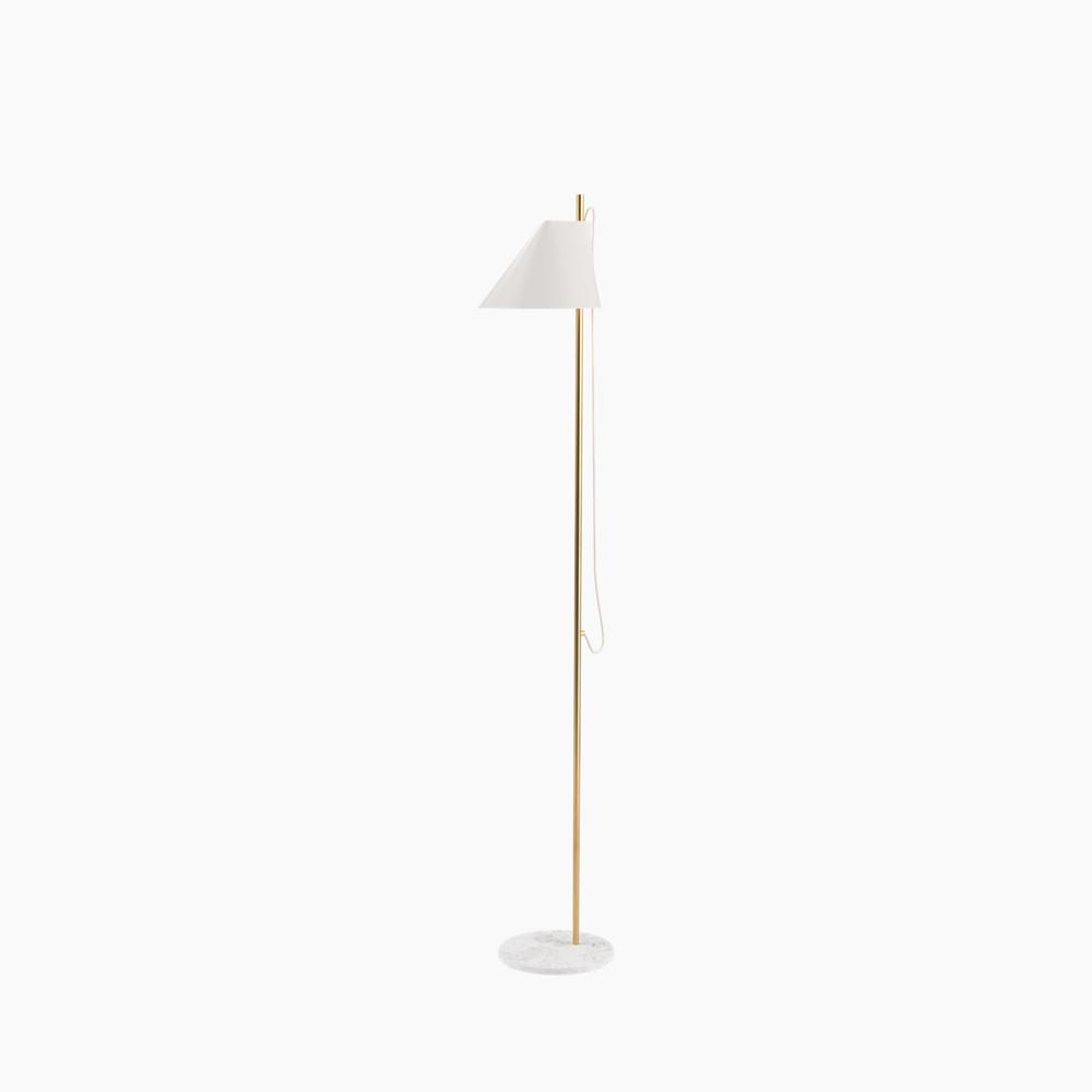 Yuh Floor Lamp Floor Lamps Louis Poulsen Brass/white 