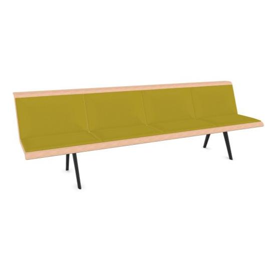 Zinta 4 Seats Waiting Bench Laminate Benches Arper 