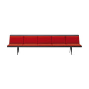 Zinta 5 Seats Waiting Bench Wood Benches Arper 