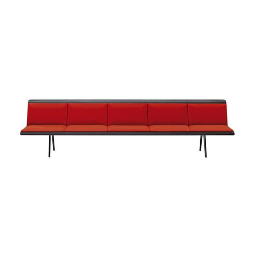 Zinta 5 Seats Waiting Bench Wood Benches Arper 