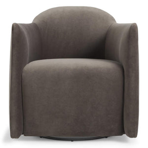 About Face Swivel Lounge Chair lounge chair BluDot Storm Velvet 