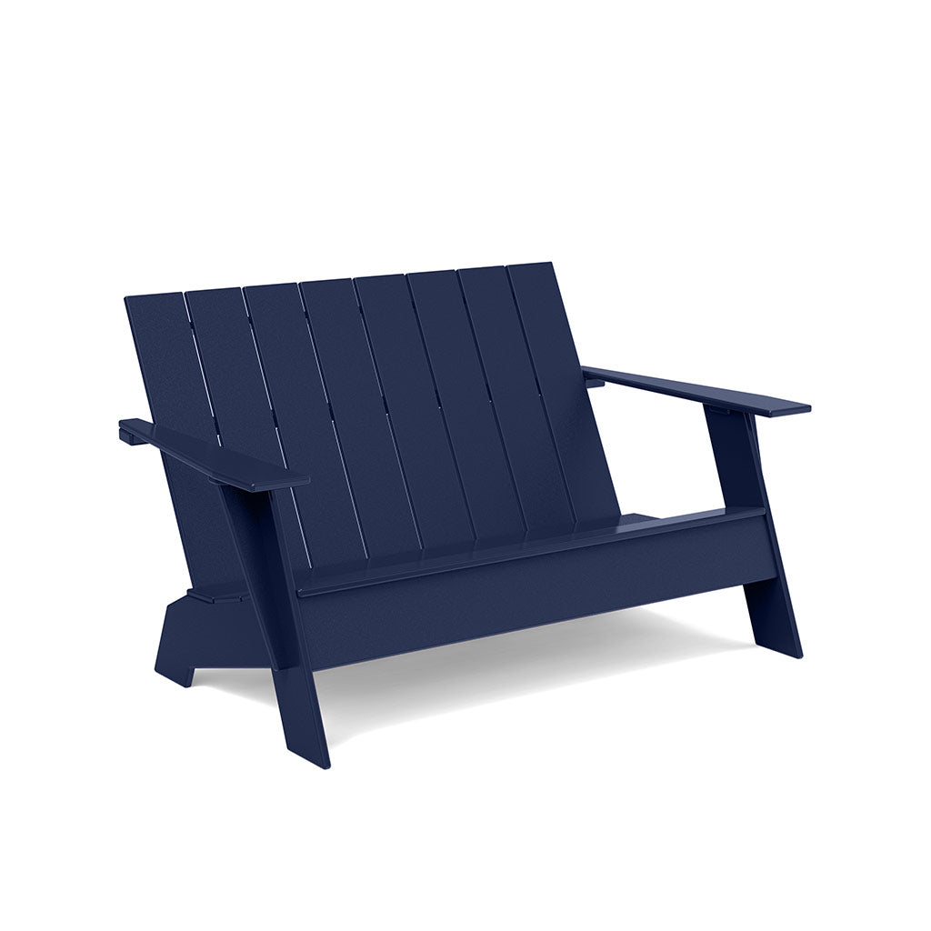 Adirondack Bench Benches Loll Designs Navy Blue 