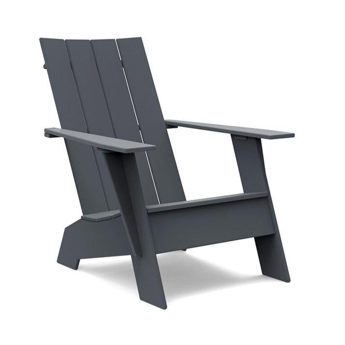 Adirondack Flat Chair lounge chairs Loll Designs Charcoal Grey 