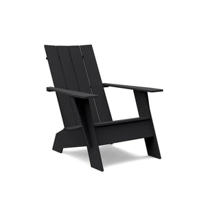 Adirondack Flat Chair lounge chairs Loll Designs Black 