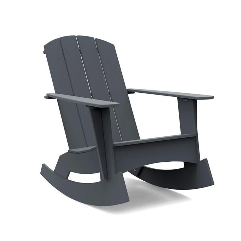 Adirondack Rocking Chair Curved rocking chairs Loll Designs Charcoal Grey None 