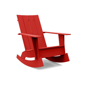 Adirondack Rocking Chair Flat rocking chairs Loll Designs Apple Red None 