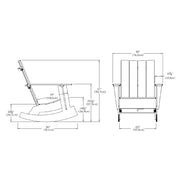 Adirondack Rocking Chair Flat rocking chairs Loll Designs 