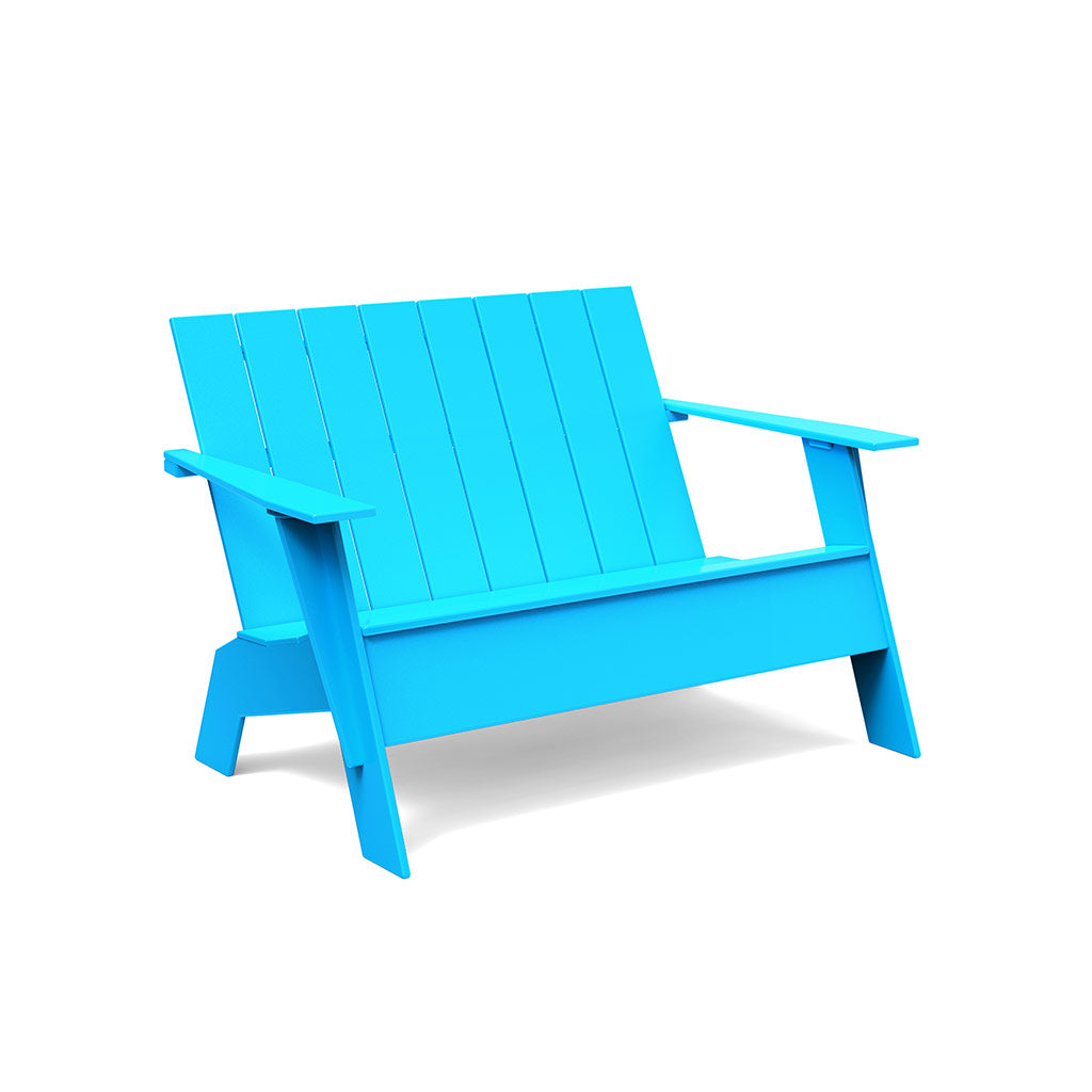 Adirondack Tall Bench Benches Loll Designs Sky Blue 