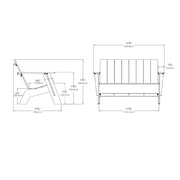 Adirondack Tall Bench Benches Loll Designs 
