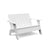 Adirondack Tall Bench Benches Loll Designs Cloud White 