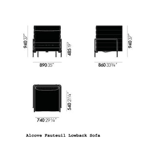 Alcove Fauteuil Lowback Sofa Lounge Sofa Vitra 