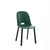 Alfi High Back Chair With Aluminum Base Side/Dining Emeco Black Powder Coated Green 