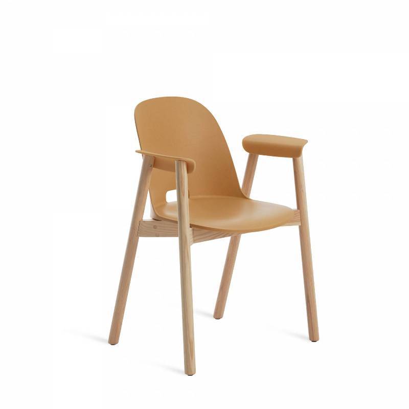 Emeco Alfi Armchair Chairs Emeco SAND LIGHT WOOD 