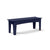 Alfresco Bench Benches Loll Designs Medium: 47" Width Navy Blue 