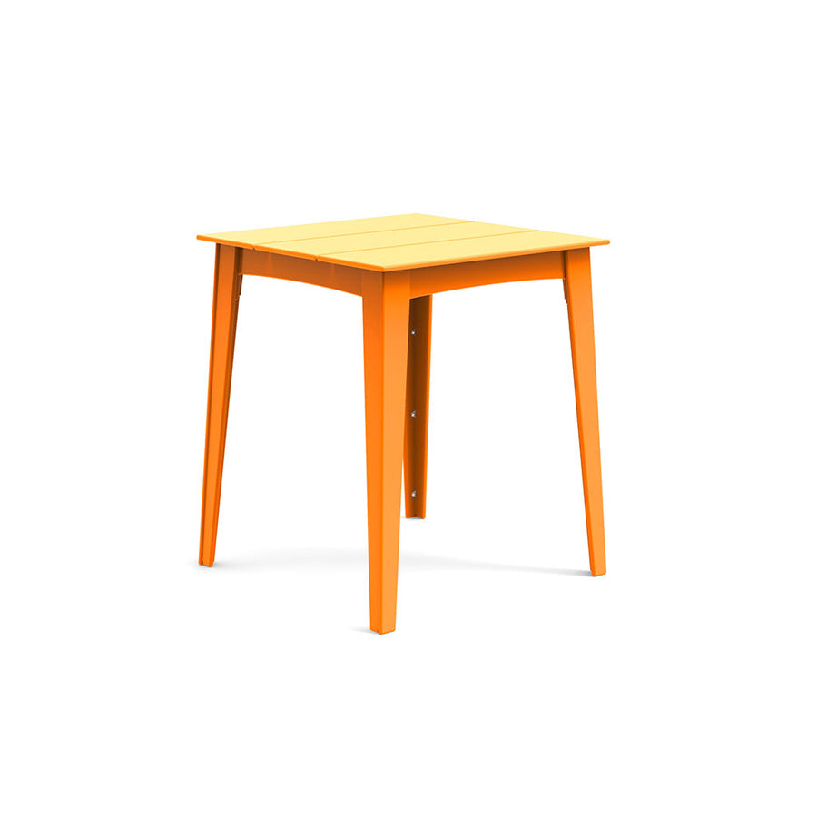 Alfresco Square Bar & Counter Table Dining Tables Loll Designs Bar Height Sunset Orange 