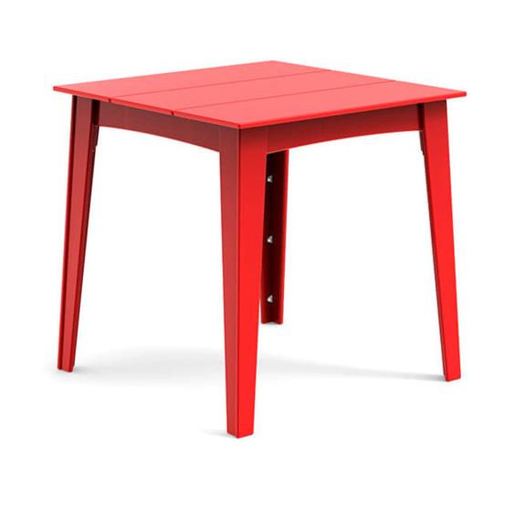 Alfresco Square Bar &amp; Counter Table Dining Tables Loll Designs Counter Height Apple Red 