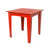 Alfresco Square Table Dining Tables Loll Designs 30 inch Width Apple Red 