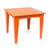 Alfresco Square Table Dining Tables Loll Designs 36 inch Width Sunset Orange 