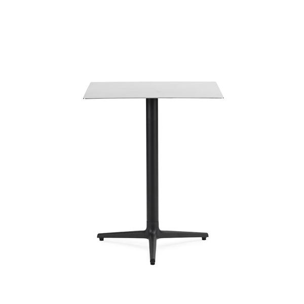 Allez Table 3 Leg Tables Normann Copenhagen Square Brushed Stainless Steel 