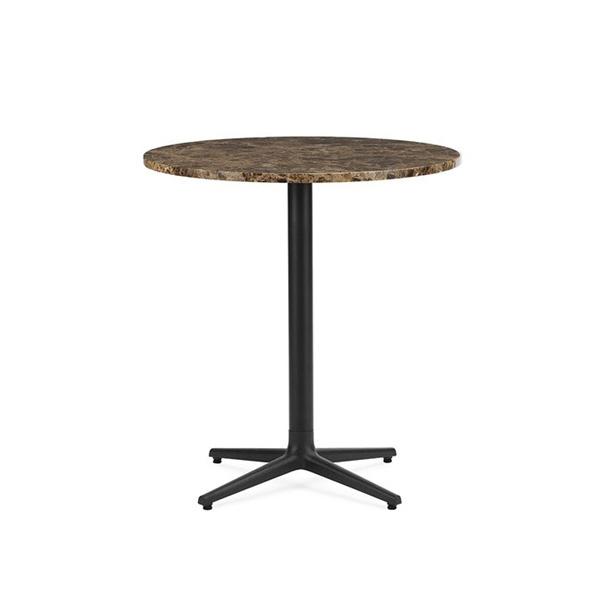 Allez Table 4 Leg Tables Normann Copenhagen Round 70cm Marble - Sand (Light Emperador) 