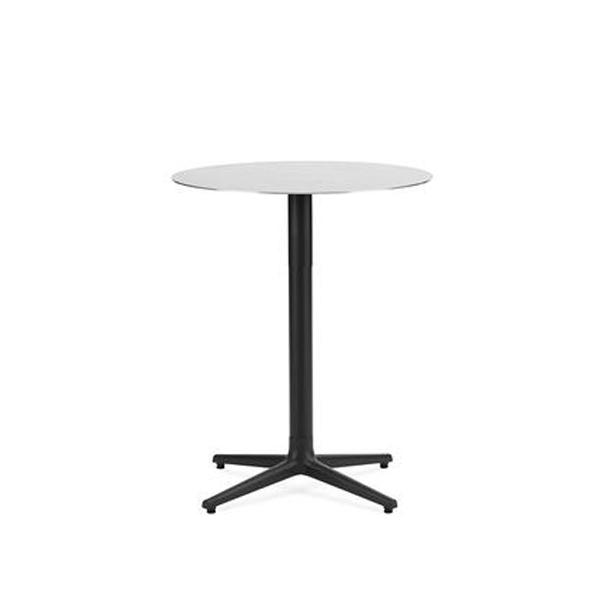 Allez Table 4 Leg Tables Normann Copenhagen Round 60cm Brushed Stainless Steel 