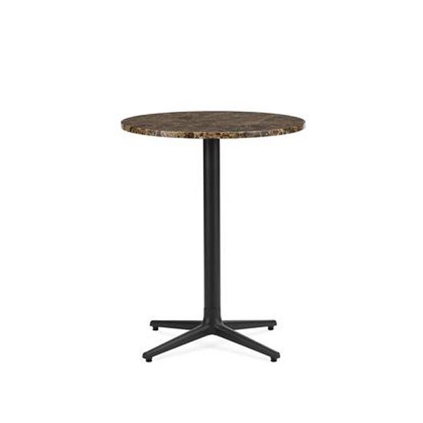 Allez Table 4 Leg Tables Normann Copenhagen Round 60cm Marble - Coffee (Dark Emperador) 