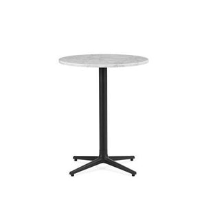 Allez Table 4 Leg Tables Normann Copenhagen Round 60cm Marble - White Carrara 