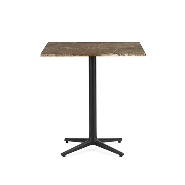 Allez Table 4 Leg Tables Normann Copenhagen Square 70cm Marble - Sand (Light Emperador) 