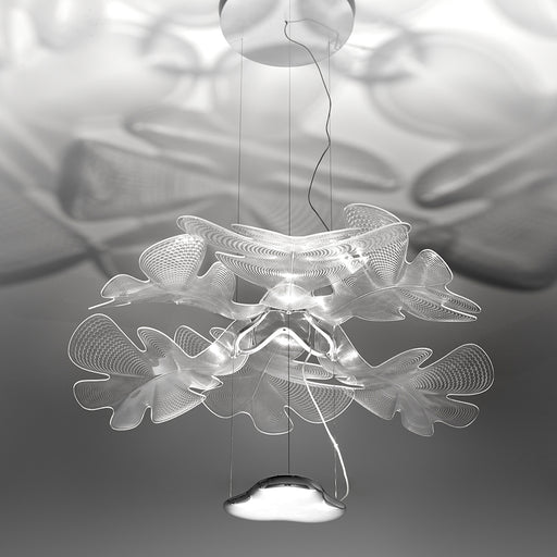Chlorophilia LED Suspension suspension lamps Artemide 1 Tier Polished Aluminum 