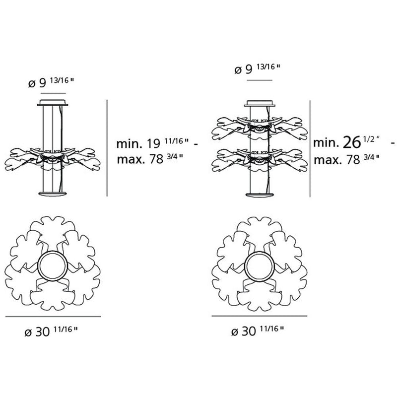 Chlorophilia LED Suspension suspension lamps Artemide 