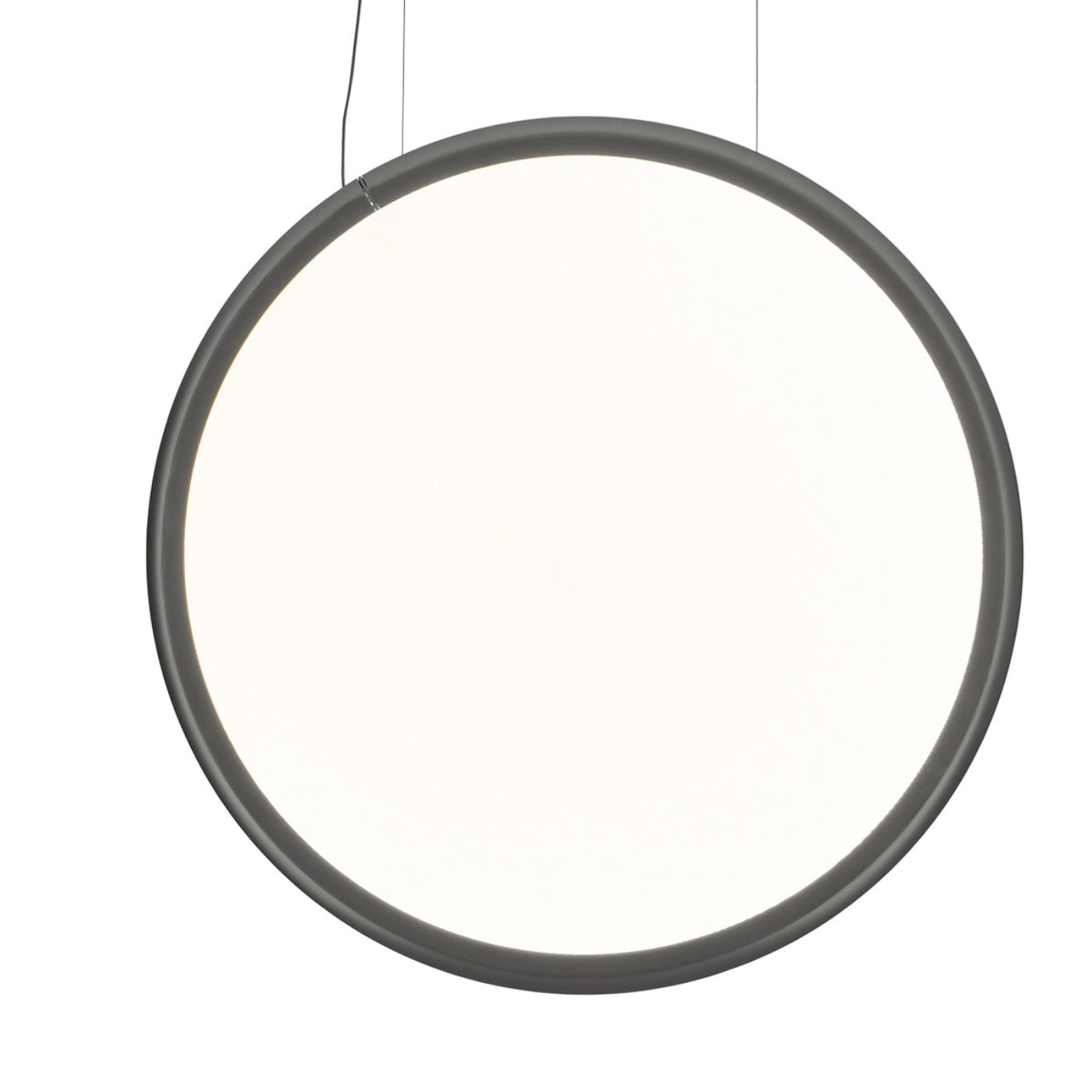 Discovery Vertical Suspension Pendant Lights Artemide 140 Transparent (Diffuser)Polished Aluminum (Rim) Dimmable 0-10V