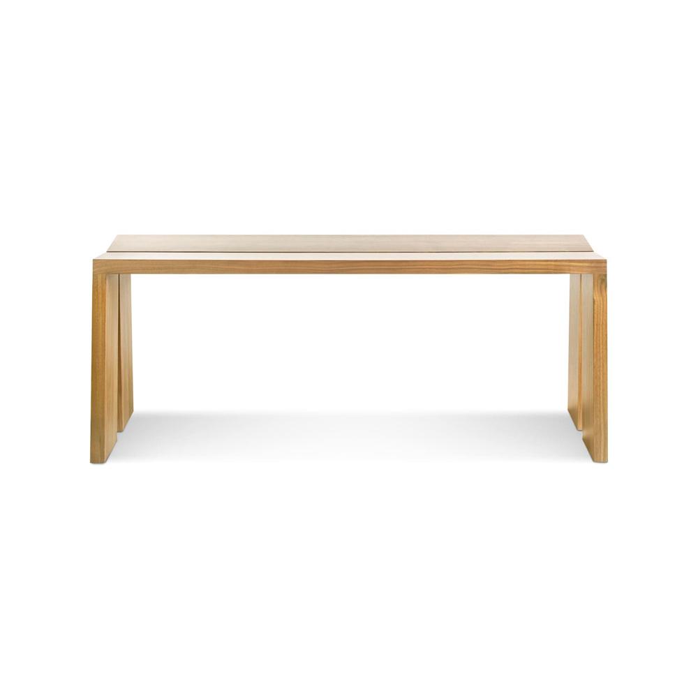 Amicable Split Bench Benches BluDot 45" White Oak 