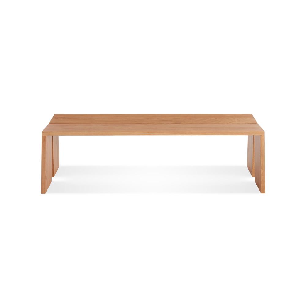 Amicable Split Bench Benches BluDot 60" White Oak 