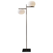 Alba Floor Lamp Floor Lamps Oluce 2 Lights Anodic Bronze 