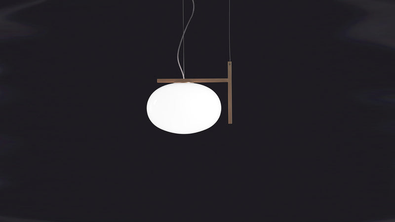 Alba Pendant Light Pendant Lights Oluce 1-Arm Anodic bronze 