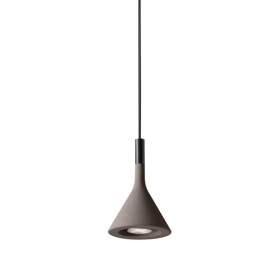 Aplomb Suspension Lamp suspension lamps Foscarini Aplomb Mini: brown - 130&quot; cord - GU10 bulb 