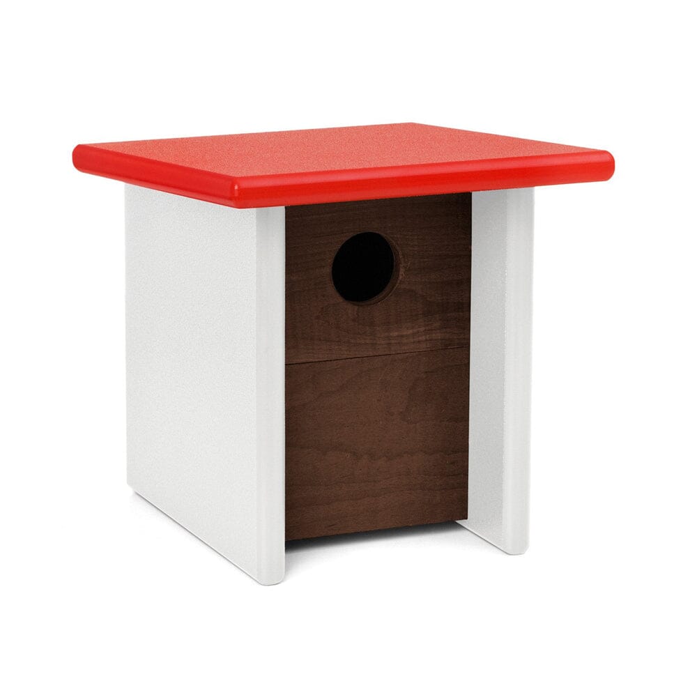 Arbor Modern Birdhouse Accessories Loll Designs Apple Red Cloud White 