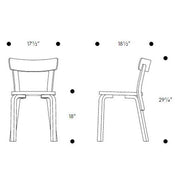 Chair 69 Upholstery Side/Dining Artek 