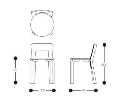 Children's Chair N65 kids Artek 