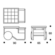 Tea Trolley 900 Carts / Trolleys Artek 