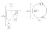 NH S4 Circular Suspension Lamp Pendant Lights Artemide 