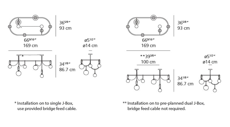 NH S5 Elliptic Suspension Pendant Lights Artemide 