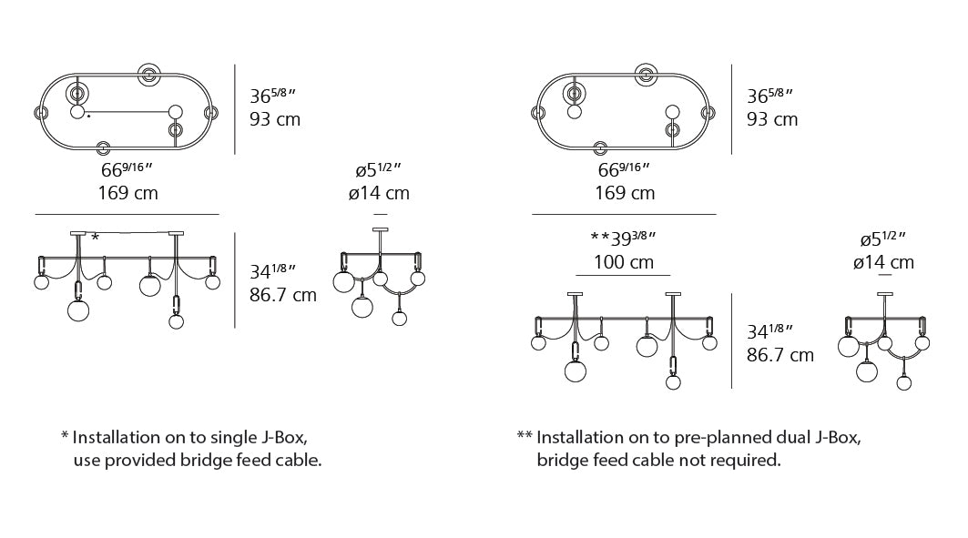 NH S5 Elliptic Suspension Pendant Lights Artemide 