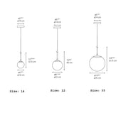NH Single Suspension Lamp Pendant Lights Artemide 
