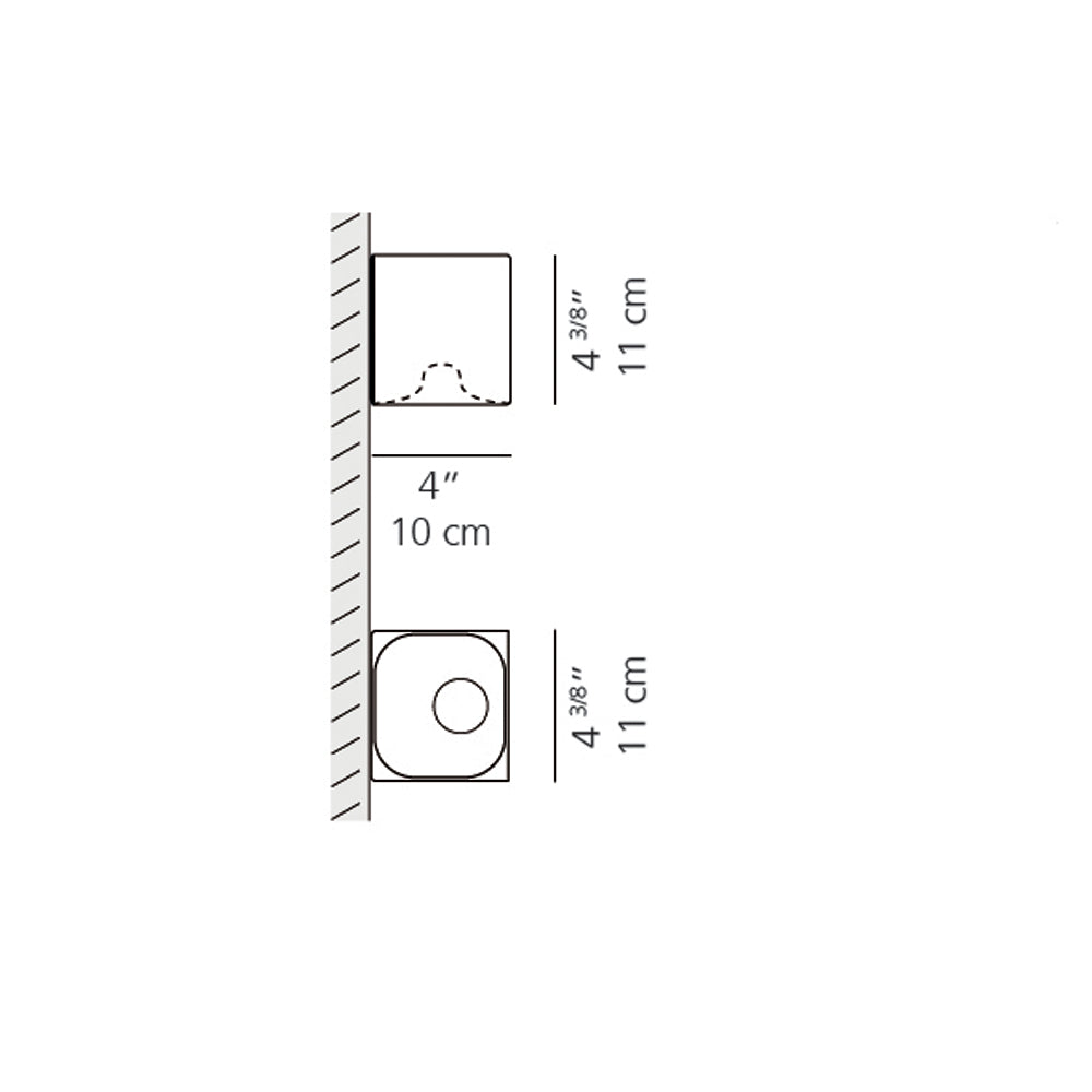 Aede Wall Lamp White Finish wall / ceiling lamps Artemide 