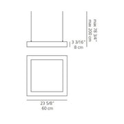 Altrove Suspension 600 hanging lamps Artemide 