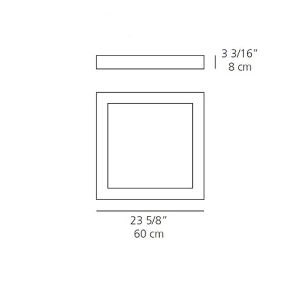 Altrove Wall Or Ceiling Light 600 wall / ceiling lamps Artemide 