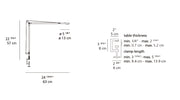 Demetra Professional LED table with clamp Table Lamps Artemide 